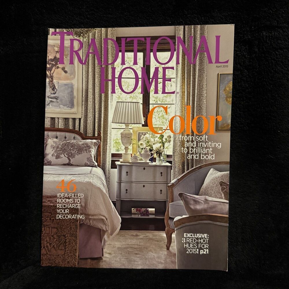 Traditional Home April 2015 Inspiration Palette Passion Southern Chic Orange